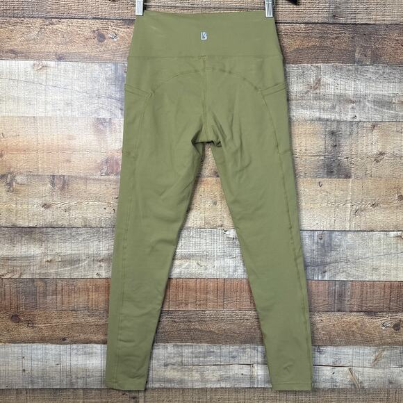 BuffBunny Luna Leggings High Waist Olive Green Size Medium - Picture 6 of 9